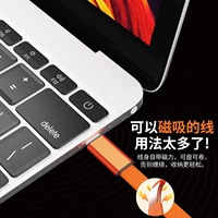 Cable de Carga Magnético Retráctil de 1M con Doble Puerto USB-C PD de 240W
