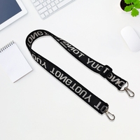Lanières personnalisées en polyester épais et durable, respectueuses de l'environnement, avec porte-badge, crochet et sangle de cou, impression claire