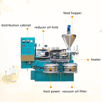 Extracteur Commercial d'huile de palme, Extraction d'avocat de noix de coco, Machine de presse d'huile de graines de lin de moutarde entièrement automatique
