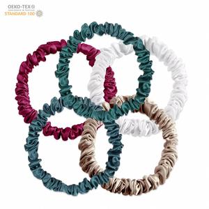 Chouchous pour cheveux en soie de mûrier 100% naturelle, haute qualité, couleurs mélangées, pour queue de cheval - Product Image 3