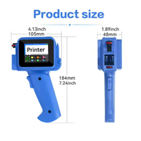 Imprimante jet d'encre manuelle mini portable à chaud, codeur de date pour cartons, métal, bois, multicolore, haute précision