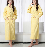 Peignoir en coton 100% en gros, peignoir en éponge de luxe personnalisé, absorbant, pour cadeau et maison