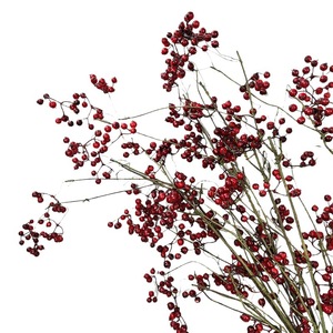 Bouquet de hollies Winterberry réalistes pour décoration de remise de diplôme et de maison, plantes artificielles en plastique, fleurs et feuillage artificiels - Product Image 5