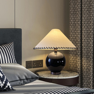 Lámpara de mesa estilo Wabi Sabi E27 LED, iluminación de noche para dormitorio, decoración de sala de estar - Product Image 3