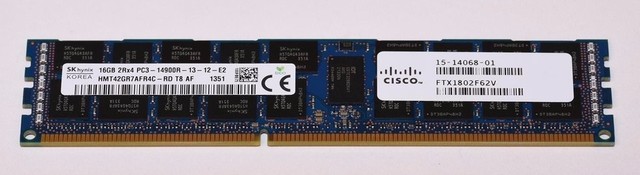 New 16GB DDR3 1866MHz RDIMM PC3-14900 ECC REG Dual Rank UCS-MR-1X162RZ-A