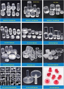 LED Light Pipe Plastic PC Dia 1.5mm 2mm 2.5mm 2.6mm 3.0mm 3.5mm 3.8mm 4.0mm 5mm 5.8mm Round Head LED Light Guide Pipe - Product Image 2