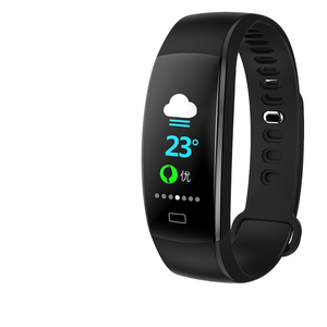 سوار ذكي رياضي F64Hr لتتبع اللياقة البدنية - شاشة TFT، مراقبة معدل ضربات القلب، مقاوم للماء IP67، متوافق مع نظام iOS، حزام من السيليكا جل 7-14 - Product Image 1