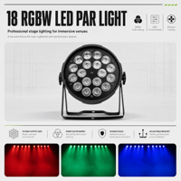 Lampu Par LED RGBW Slim Aluminium 250W DMX512/Kontrol Aktif Suara IP33 Hijau/Kuning untuk Klub Malam Disko Pernikahan DJ Uplight
