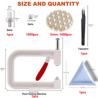 Mini Outil de Pose Manuel pour Perles et Fixations, Machine à Presser les Perles en Plastique pour DIY, Décoration de Vêtements et Articles Ménagers