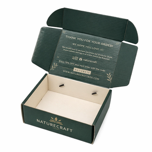 กล่องไปรษณีย์สำหรับรองเท้าและเสื้อผ้า กล่องบรรจุภัณฑ์อีคอมเมิร์ซ กล่องไปรษณีย์ลูกฟูก E Flute แบบพับได้ กล่องไปรษณีย์แบบกำหนดเอง - Product Image 3