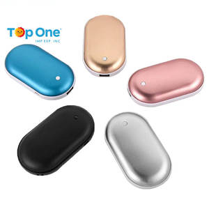 Top One Custom White Winter Portable Electric Magnetic Hot Reusable <b>Usb</b> Rechargeable Hand Warmers Heater - Product Image 1