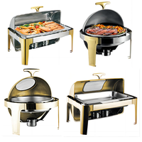 Chauffe-plat manuel isotherme en acier inoxydable de 9 L, chauffé au combustible, pour cuisine moderne