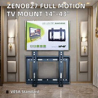 Oferta Zeno: Soporte de Pared para TV, Fijo, Inclinable, para Pantallas LED/LCD de 14 a 43 Pulgadas, VESA 200x200, Bases Fijas para TV
