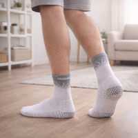 Chaussettes de sport tricotées unisexe pour adultes, en coton, à grip, respirantes, absorbantes et à séchage rapide, idéales pour l'automne – Vente en gros usine, personnalisables