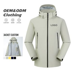 High Quality Custom Logo Letterman Waterproof <b>Zip</b> <b>up</b> <b>Jacket</b> Custom Windbreaker <b>Jacket</b> Winter Gym <b>Jacket</b> for Men Winter 2025 - Product Image 1
