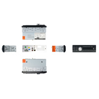 1 tek Din SD MP3 çalar araba Stereo radyo FM Aux girişi alıcı USB BT ses ile