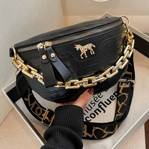 Nuova Borsa Elegante da <span class=keywords><strong>Donna</strong></span> con Catena, Marsupio di Design per Ragazze - Product Image 1