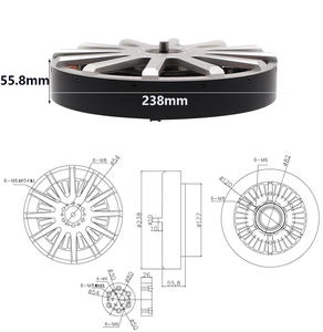 23850 98 किलोग्राम थ्रस्ट प्रणोदन प्रणाली ब्डीसी मोटर प्रोपेलर और पैरामोटर हवाई जहाज के लिए गति नियंत्रक विमान ड्रोन - Product Image 6