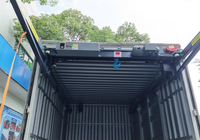 Grue de camion montée sur conteneur 1T, flèche télescopique électrique, chargeur de marchandises embarqué, palan de levage, gain de place, personnalisable OEM