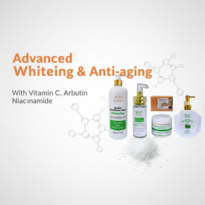 Ensemble blanchissant pour le visage et le corps à la <span class=keywords><strong>vitamine</strong></span> C naturelle, best-seller, hydratation intense, élimine rapidement les tâches sombres et éclaircit - Product Image 5