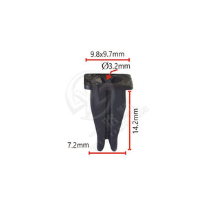 Xinyida K236 Black Plastic <b>Trim</b> <b>Clips</b> For Mercedes Benz Bmw Auto Fasteners 12pcs - Product Image 4