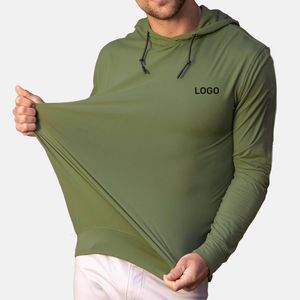 Design personalizzato logo <span class=keywords><strong>Slim</strong></span> <span class=keywords><strong>Fit</strong></span> manica lunga atletico pesca <span class=keywords><strong>uomo</strong></span> maglione Golf Pullover felpe leggere per gli uomini - Product Image 1