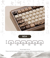 Clavier mécanique en bois AKKO MU02 Mountain Seclusion 75% rétroéclairé RGB avec batterie 5.0 4000mAh, Hot-Swap, personnalisable OEM
