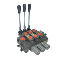 Vanne hydraulique à 1, 2, 3 ou 4 bobines avec commande par câble et télécommande pour camion et chariot élévateur, vanne de commande directionnelle à solénoïde 160 Lpm Sds180