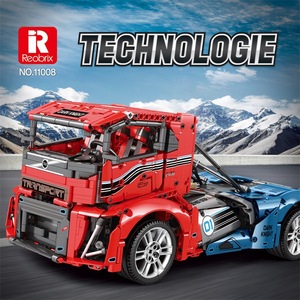 Reobrix 11008 Iron Knight Truck City Engineering Vehicle APP Remote Control Assembled MOC Plastic Brick Toy Building Blocks Set - Product Image 2
