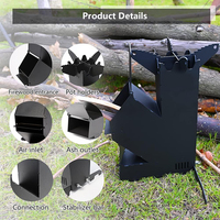 Camping Grill Événements Extérieurs BBQ Cuisine Arrière-Cour Poêle À Feu Portable Bois Mini Brûlage