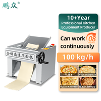 Machine automatique électrique à pâtes, laminoir à pâte silencieux, production de 100 kg/h pour boulangerie et pizzeria