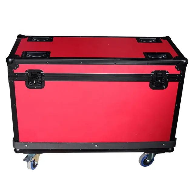 Equipamento grande personalizado carregando tambor Flight Case com espuma Interior alumínio duro Flight Case com rodas