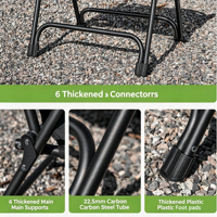 Chaise pliante d'extérieur rembourrée de luxe, chaise de camping portable, dossier haut, style Kermit, pour la pêche et le glamping