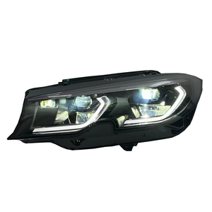 Faro Anteriore Fumé SJC Auto V3 per <span class=keywords><strong>BMW</strong></span> <span class=keywords><strong>Serie</strong></span> <span class=keywords><strong>3</strong></span> G20 G28 19-22, Luci Diurne Tricolore Giallo Bianco Ambra, Lampada Frontale Full LED - Product Image 5