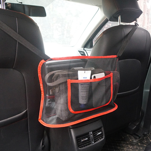 Amazon hot sale car seat storage net pocket seat back folding storage hanging bag car storage bag