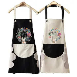 Dapur Wipeable Tahan Air Tahan Minyak Apron Dapur Nail Shop Apron untuk Wanita Baking Aksesoris 90*70Cm