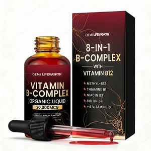 Lifeworth Advanced <span class=keywords><strong>B</strong></span> Complex Vitamine Druppels Alle 8 <span class=keywords><strong>B</strong></span>-Vitaminen voor Energiemetabolisme & Ondersteuning van het Zenuwstelsel Volwassenen Oraal Vloeibaar - Product Image 1