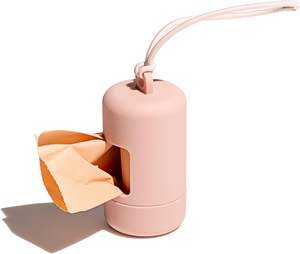 Huamaohengchun Dispensador de Bolsas Ecológicas Portátiles para Excrementos de Perro con Anclaje a Correa, Tapa Giratoria Antifugas, Incluye 1 Rollo de Recarga - Product Image 1