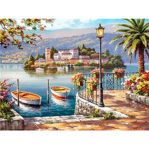 Paesaggio marino Barca Paesaggio FAI DA TE Pittura Diamante 5D Esercitazione Completa Fashion Room Decor A Mano Kit <span class=keywords><strong>di</strong></span> Ricamo Punto Croce - Product Image 1