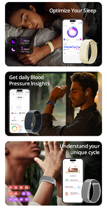 VALDUS ODM/OEM kesehatan 1ATM gelang pintar tahan air ECG kebugaran pelacak tidur Band Darwin tanpa layar denyut jantung Relojes gelang - Product Image 4