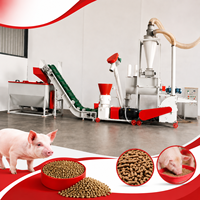 Machine à granulés d'aliments pour animaux (poulets, porcs, bovins) Lima 1-5 tonnes par heure pour volailles et bétail, réponse rapide, entrepôt au Ghana