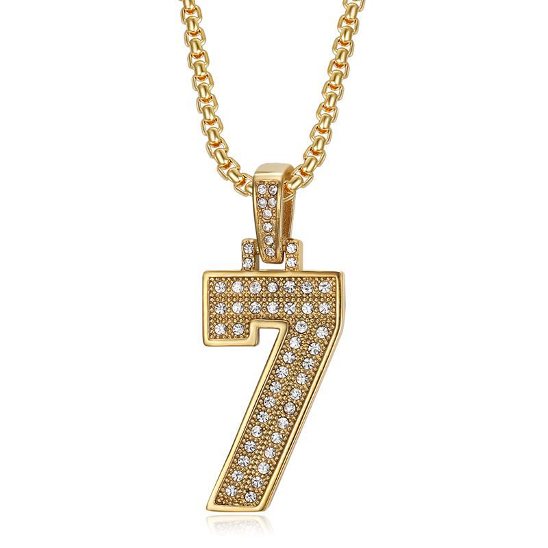 Pendentif simple doré 7