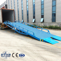 Rampe de chargement réglable de 6 à 15 tonnes, rampe de déchargement de conteneurs, quai mobile, rampe hydraulique pour chariot élévateur