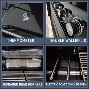 Abri <span class=keywords><strong>de</strong></span> <span class=keywords><strong>cuisine</strong></span> <span class=keywords><strong>de</strong></span> jardin <span class=keywords><strong>de</strong></span> luxe avec armoires modulaires et <span class=keywords><strong>plan</strong></span> <span class=keywords><strong>de</strong></span> <span class=keywords><strong>travail</strong></span> en acier inoxydable et grill - Product Image 6