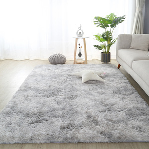 Hiện Đại Vuông 10Mm Dày Non-Slip Polyester Sàn Mat Tie-Dye Gradient Thảm Lớn Phòng Khách Thảm - Product Image 1