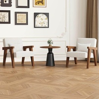 Fauteuil en bois d'occasion à une place, design artistique, pour hôtel, maison d'hôtes, réception, salon de thé commercial, ensemble de sièges.