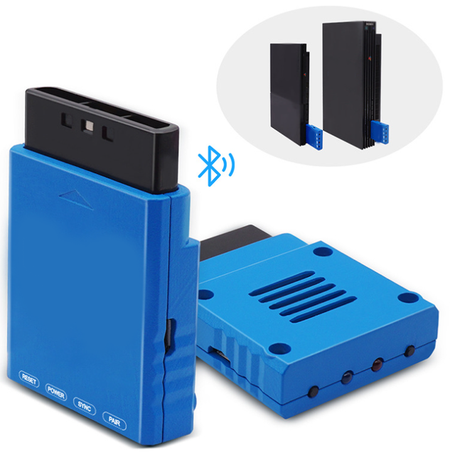 Wireless Controller Adapter Converter for PS2/PS1 Games Console Controller Receiver Converter Adapter