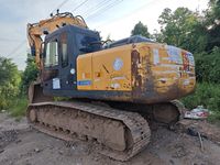 Excavatrice sur chenilles d'occasion Hyundai R225LC-7, poids opérationnel 22100 kg, équipement de construction avec moteur et propulseur