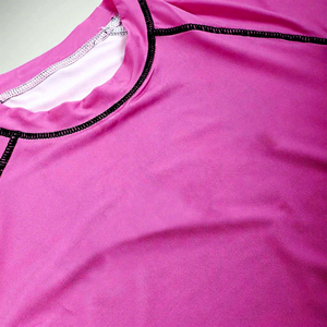Maillot de bain unisexe à manches courtes, à séchage rapide, color-block, haut de sport pour adulte, rashguard MMA, grappling - Product Image 6