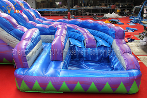 Toboggan aquatique gonflable Winsun, double piste, aire de jeux pour enfants, en PVC, certifié CE, ignifuge et étanche - Product Image 4